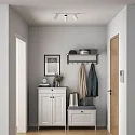 Deko-Light ceiling luminaire CAN TILT SQUARE 48CM 3 flames, square, cardanic swivelling GU10 IP20, white