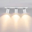 ceiling luminaire CAN TILT SQUARE 48CM 3 flames, square, cardanic swivelling GU10 IP20, white