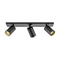 Deko-Light ceiling luminaire CAN TILT SQUARE 48CM 3 flames, square, cardanic swivelling GU10 IP20, black