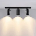 Deko-Light ceiling luminaire CAN TILT SQUARE 48CM 3 flames, square, cardanic swivelling GU10 IP20, black
