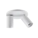 Deko-Light ceiling luminaire CAN TILT ROUND Ø 20CM 2 flames, round, cardanic swivelling GU10 IP20, white