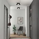 Deko-Light ceiling luminaire CAN TILT ROUND Ø 20CM 2 flames, round, cardanic swivelling GU10 IP20, black