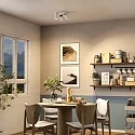Deko-Light ceiling luminaire CAN TILT ROUND Ø 25CM 3 flames, round, cardanic swivelling GU10 IP20, white