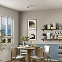 Deko-Light ceiling luminaire CAN TILT ROUND Ø 25CM 3 flames, round, cardanic swivelling GU10 IP20, white