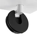 Deko-Light ceiling luminaire CAN TILT SQUARE BASE 11CM MIX'N MATCH 1/3 1 flame, square, without shade, cardanic swivelling GU10 IP20, white