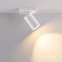 Deko-Light ceiling luminaire CAN TILT SQUARE BASE 11CM MIX'N MATCH 1/3 1 flame, square, without shade, cardanic swivelling GU10 IP20, white