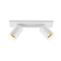 Deko-Light ceiling luminaire CAN TILT SQUARE BASE 30.5CM MIX'N MATCH 1/3 2 flames, square, without shade, cardanic swivelling GU10 IP20