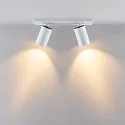 Deko-Light ceiling luminaire CAN TILT SQUARE BASE 30.5CM MIX'N MATCH 1/3 2 flames, square, without shade, cardanic swivelling GU10 IP20