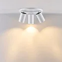 Deko-Light ceiling luminaire CAN TILT ROUND BASE Ø 25CM MIX‘N MATCH 3 flames, round, without shade, cardanic swivelling GU10 IP20, white