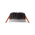  Recessed LED ceiling luminaire COB 95 round, 13W, current constant, 34,8V DC, 350mA, 4000K, white