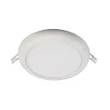 Plafonnier encastré ZAURAK 180 rond, constante de tension IP44, noir, argent, blanche 