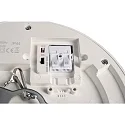 Deko-Light Plafonnier encastré ZAURAK 180 rond, constante de tension IP44, noir, argent, blanche 
