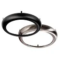 Deko-Light Plafonnier encastré ZAURAK 180 rond, constante de tension IP44, noir, argent, blanche 