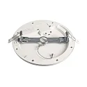 Deko-Light Plafonnier encastré ZAURAK 220 rond, constante de tension IP44, noir, argent, blanche 