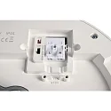 Deko-Light Plafonnier encastré ZAURAK 220 rond, constante de tension IP44, noir, argent, blanche 