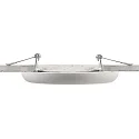 Deko-Light Plafonnier encastré ZAURAK 220 rond, constante de tension IP44, noir, argent, blanche 