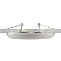 Deko-Light Plafonnier encastré ZAURAK 220 rond, constante de tension IP44, noir, argent, blanche 