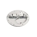 Deko-Light Plafonnier encastré ZAURAK 220 rond, constante de tension IP44, noir, argent, blanche 