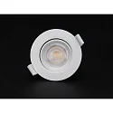 Deko-Light Downlight SMD-68-230V-ROUND pivotant, version pour montage encastré IP20, blanc trafic gradable