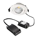 recessed spotlight DIONE IP20 swivelling, wired through IP20, white dimmable