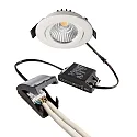 Projecteur encastré DIONE IP20 DTW 930-918 pivotant, Dim-To-Warm, câblé en continu IP20, blanche gradable