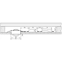 Projecteur encastré DIONE IP20 DTW 930-918 pivotant, Dim-To-Warm, câblé en continu IP20, blanche gradable