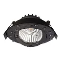 Deko-Light recessed spotlight DIONE IP44 DIM 827 swivelling, wired through IP44, black dimmable