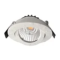 Projecteur encastré DIONE IP44 DTW 930-918 pivotant, Dim-To-Warm, câblé en continu IP44, blanche gradable