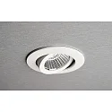 Projecteur encastré DIONE IP44 DTW 930-918 pivotant, Dim-To-Warm, câblé en continu IP44, blanche gradable