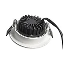 Projecteur encastré DIONE IP44 DTW 930-918 pivotant, Dim-To-Warm, câblé en continu IP44, blanche gradable