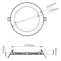 Deko-Light Downlight ANIK 165 rond IP20 | IP44, blanche gradable