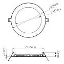 downlight ANIK 220 round IP20 | IP44, white dimmable
