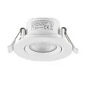 recessed spotlight SURTUR TILT 68 CCT swivelling, CCT Switch IP20/IP44, white dimmable