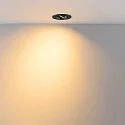 Deko-Light recessed spotlight SURTUR TILT 68 CCT swivelling, CCT Switch IP20/IP44, black dimmable