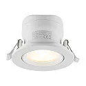 recessed spotlight SURTUR TILT 83 CCT swivelling, CCT Switch IP20/IP44, white dimmable