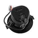 Deko-Light recessed spotlight SURTUR TILT 83 CCT swivelling, CCT Switch IP20/IP44, black dimmable