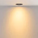 Deko-Light recessed spotlight SURTUR TILT 83 CCT swivelling, CCT Switch IP20/IP44, black dimmable