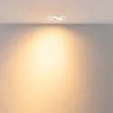 Projecteur encastré SURTUR TILT 83 DTW pivotant, Dim-To-Warm IP20/IP44, blanche gradable