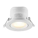 Projecteur encastré SURTUR TILT 83 DTW pivotant, Dim-To-Warm IP20/IP44, blanche gradable
