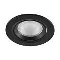 Deko-Light recessed spotlight SURTUR TILT 83 DTW swivelling, Dim-To-Warm IP20/IP44, black dimmable