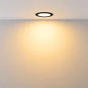 Deko-Light Downlight ACRUX PRO 68 rigide, CCT Switch, UGR < 19 IP20/ IP54, scintillant, noir gradable