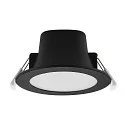 Downlight ACRUX PRO 82 rigide, CCT Switch, UGR < 19 IP20/ IP54, scintillant, noir gradable