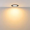 Deko-Light Downlight ACRUX PRO 82 rigide, CCT Switch, UGR < 19 IP20/ IP54, scintillant, noir gradable