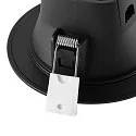 Deko-Light Downlight ACRUX PRO 82 rigide, CCT Switch, UGR < 19 IP20/ IP54, scintillant, noir gradable