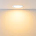 Downlight ACRUX PRO 120 rigide, CCT Switch, UGR < 19, multipower IP20/ IP54, scintillant, blanche gradable