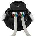 Deko-Light Downlight ACRUX PRO 120 rigide, CCT Switch, UGR < 19, multipower IP20/ IP54, scintillant, noir gradable