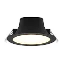Deko-Light Downlight ACRUX PRO 120 rigide, CCT Switch, UGR < 19, multipower IP20/ IP54, scintillant, noir gradable