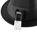 Deko-Light Downlight ACRUX PRO 120 rigide, CCT Switch, UGR < 19, multipower IP20/ IP54, scintillant, noir gradable