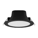 Downlight ACRUX PRO 145 rigide, CCT Switch, UGR < 19, multipower IP20/ IP54, scintillant, noir gradable