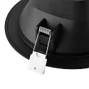 Deko-Light Downlight ACRUX PRO 145 rigide, CCT Switch, UGR < 19, multipower IP20/ IP54, scintillant, noir gradable